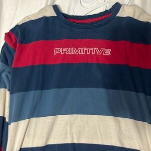 Medium striped primitive shirt
